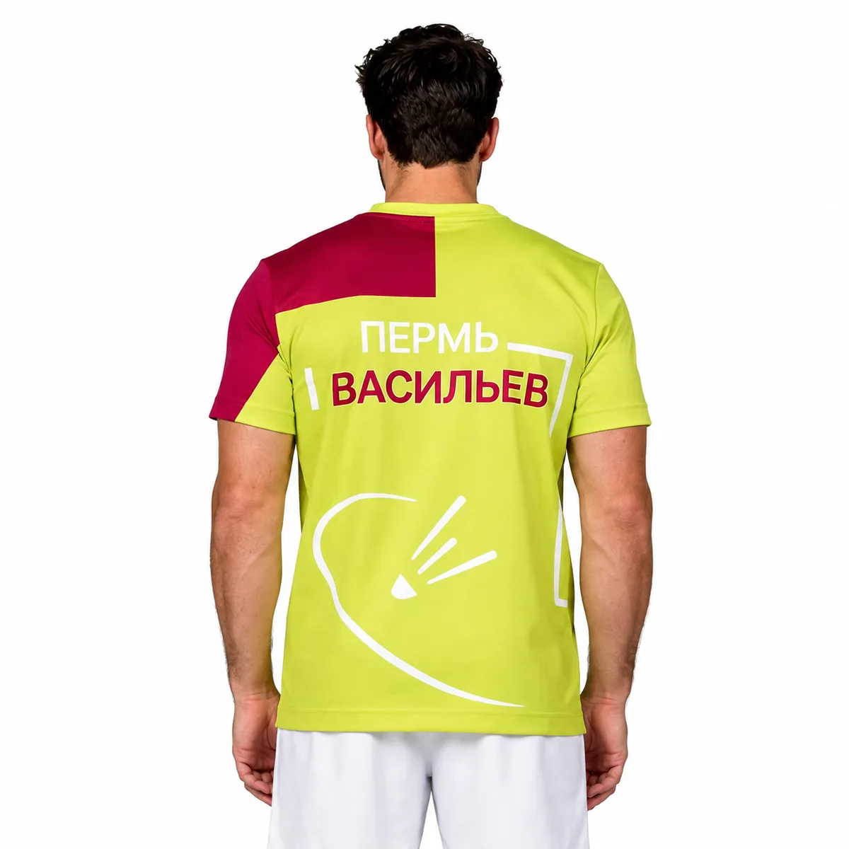 Three Rackets Футболка мужская Лаймовый — мужская модель