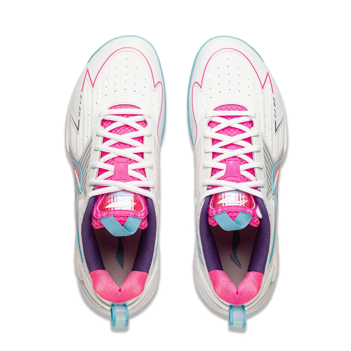Кроссовки Li-Ning ZJ 2.0 AYZU019-2, белые с розовым — фото 5