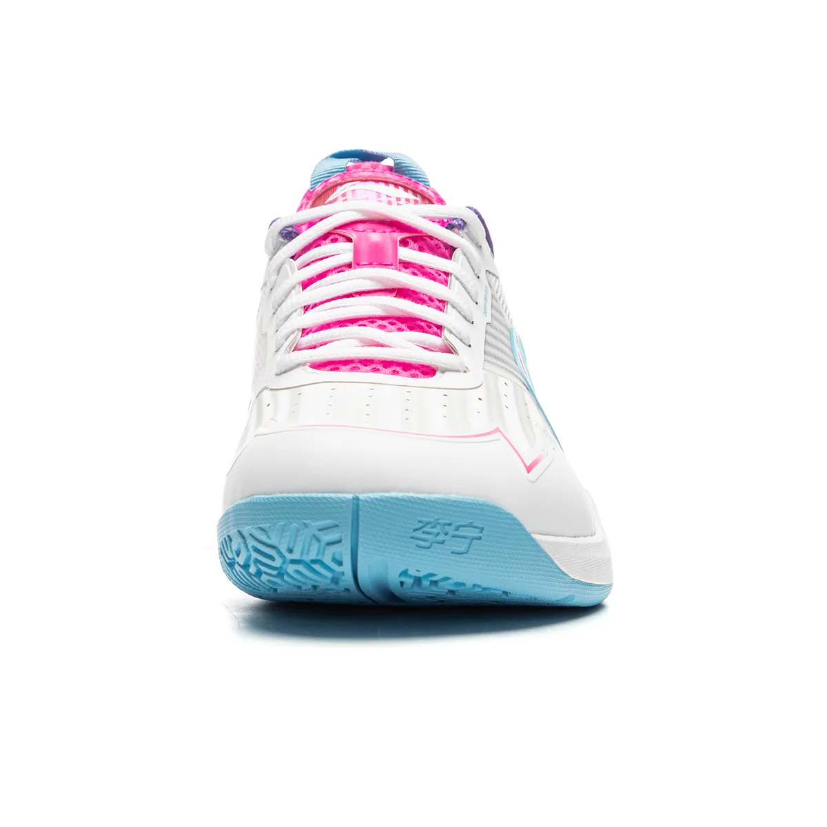 Кроссовки Li-Ning ZJ 2.0 AYZU019-2, белые с розовым — фото 6