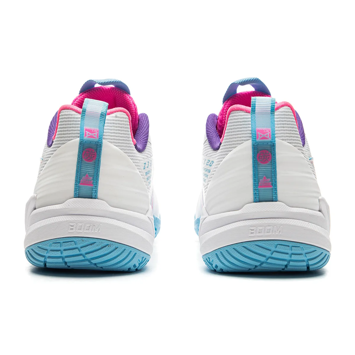 Кроссовки Li-Ning ZJ 2.0 AYZU019-2, белые с розовым — фото 7
