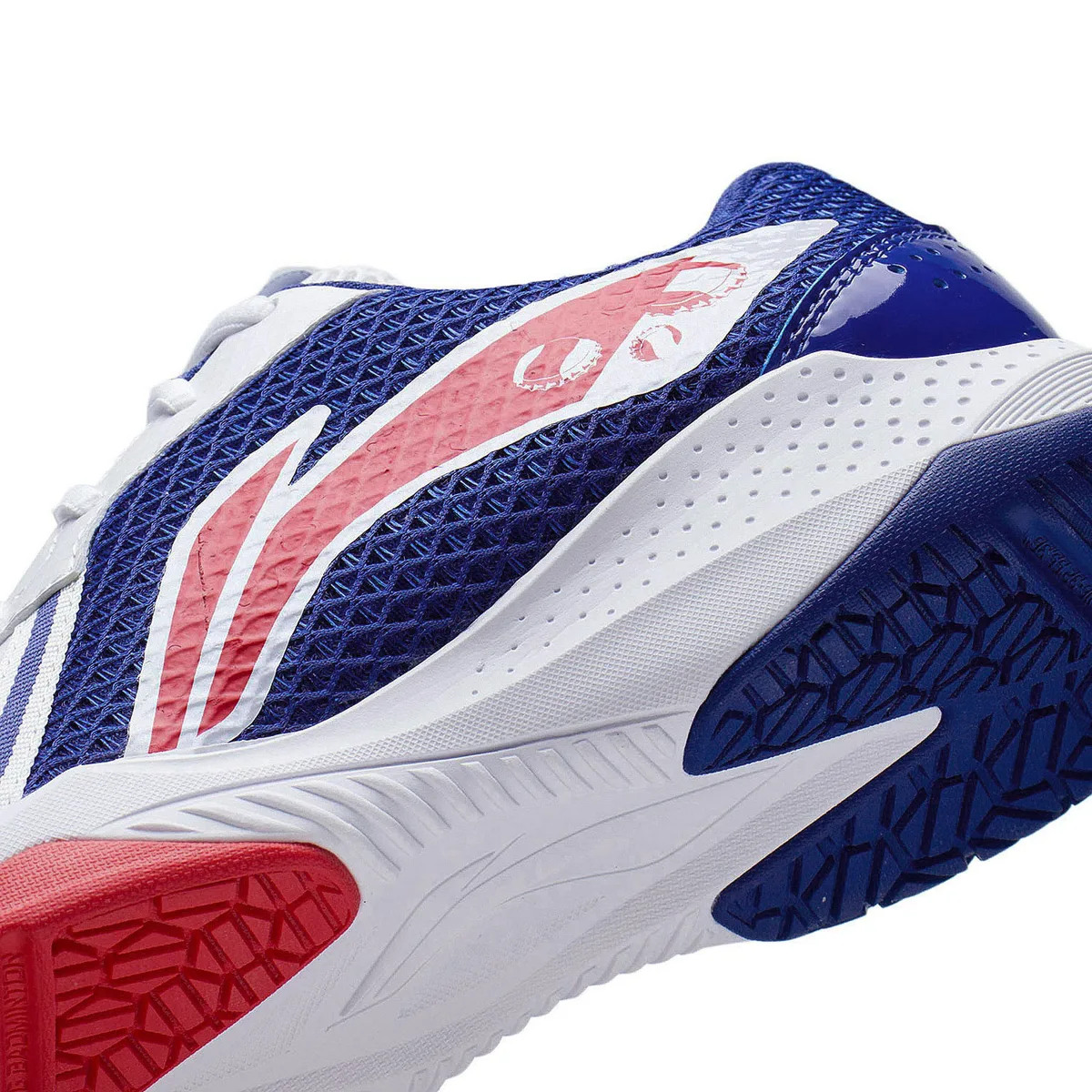 Кроссовки Li-Ning Protector 4.0 AYTS020-6, белые с синим и красным — фото 10