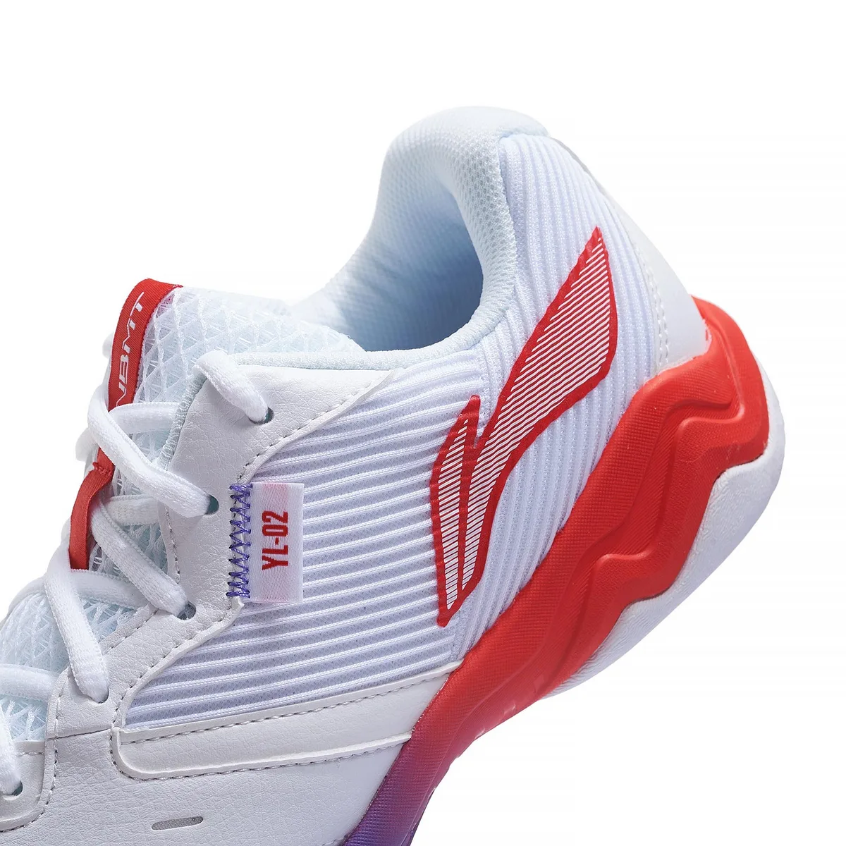 Кроссовки Li-Ning SOUND WAVE II AYTS016-3, белые с красным и синим — фото 8