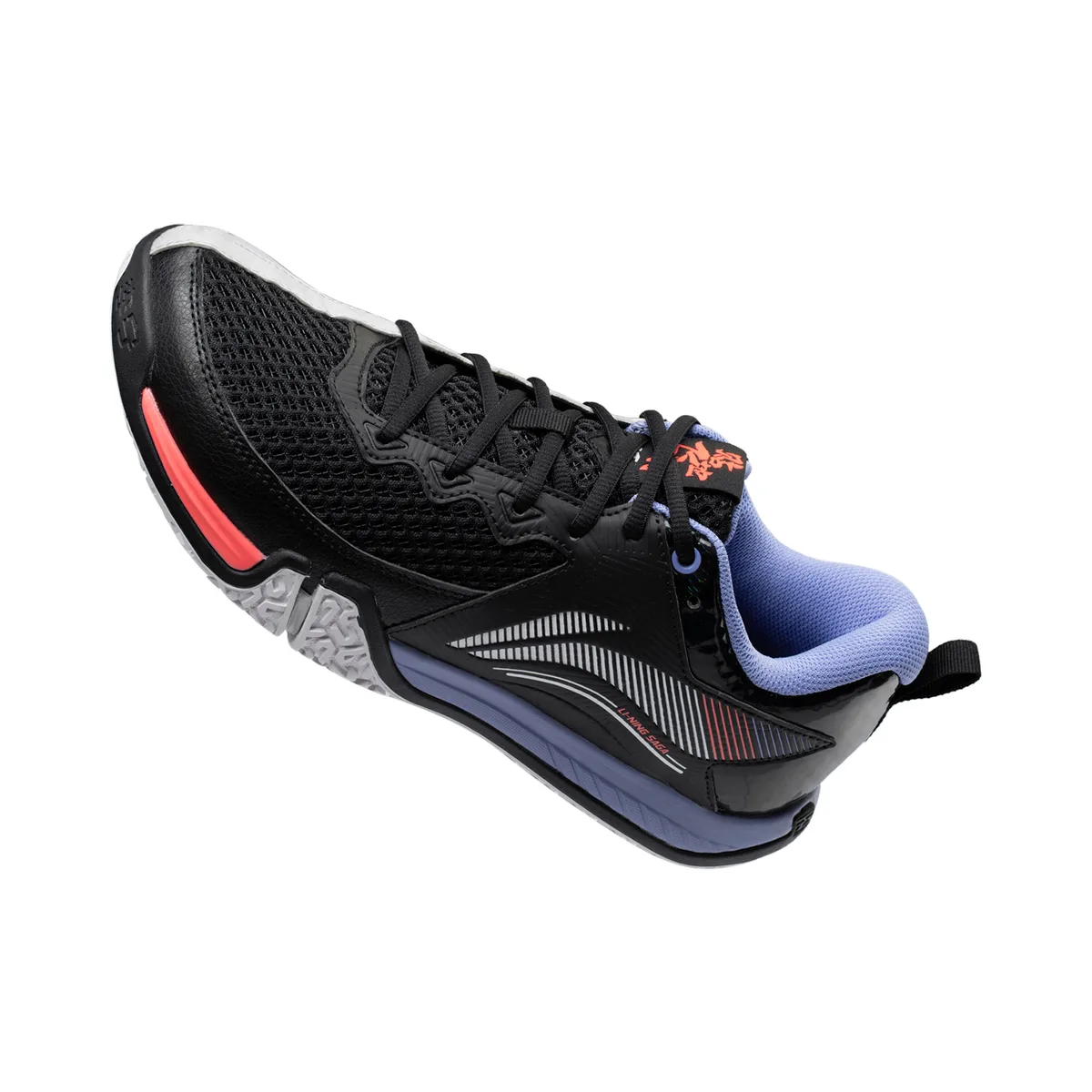 Кроссовки Li-Ning Saga II Lite AYTT003-1, черные с белым — фото 10