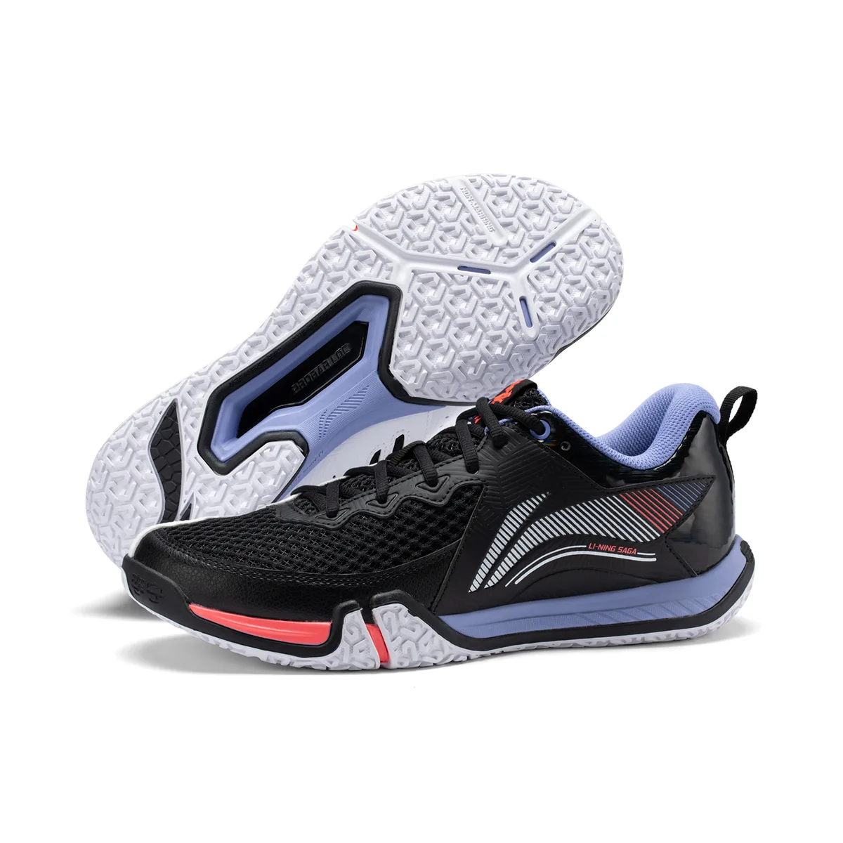 Кроссовки Li-Ning Saga II Lite AYTT003-1, черные с белым — фото 8