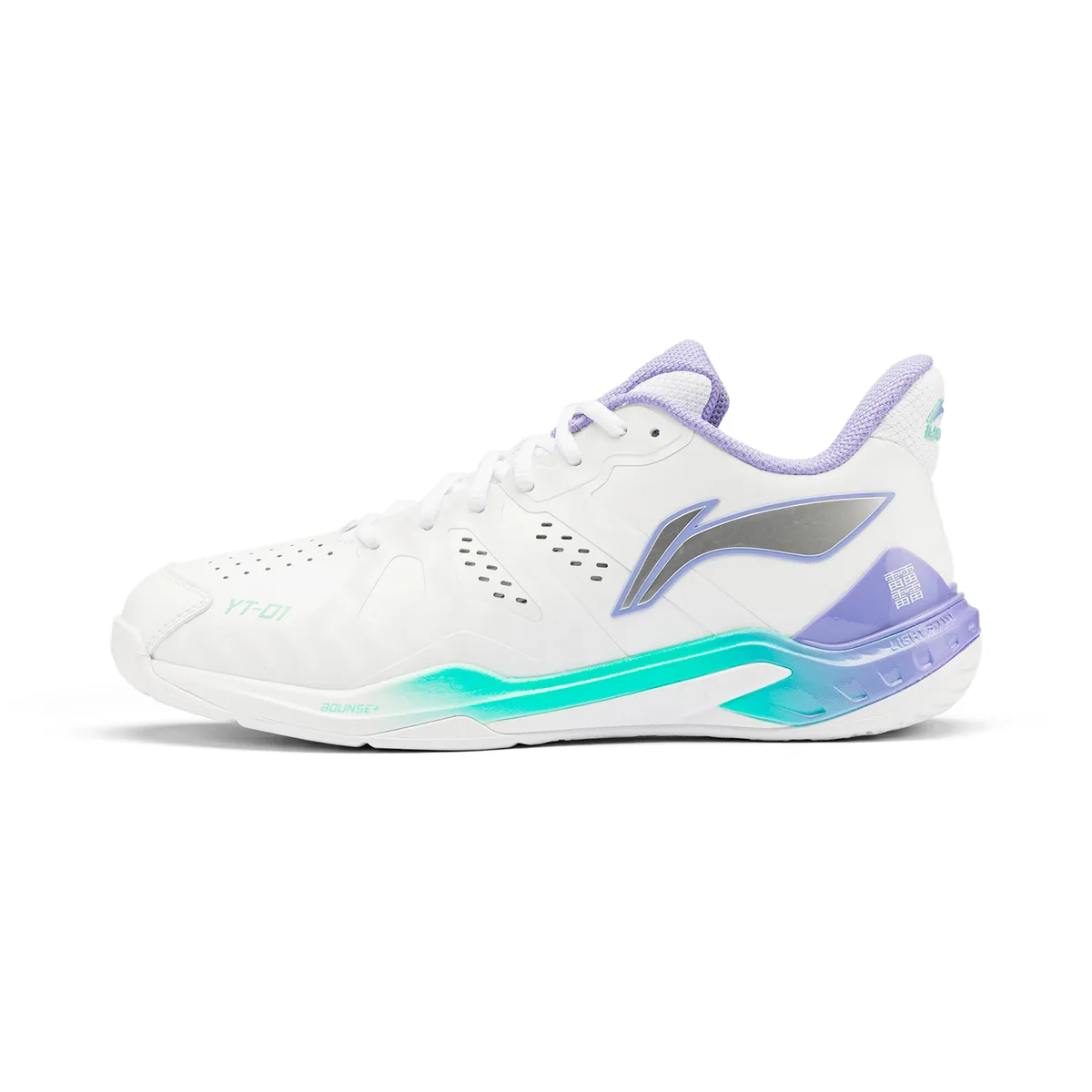 Кроссовки Li-Ning Yun Ting YT-01 AYZU017-1, белые с фиолетовым