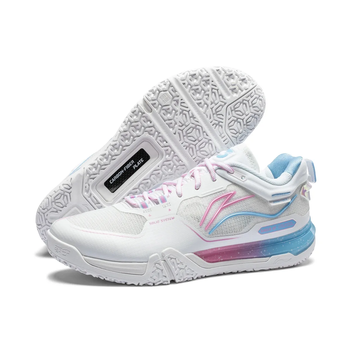 Кроссовки Li-Ning Saga III PRO AYAV001-1, белые — фото 7
