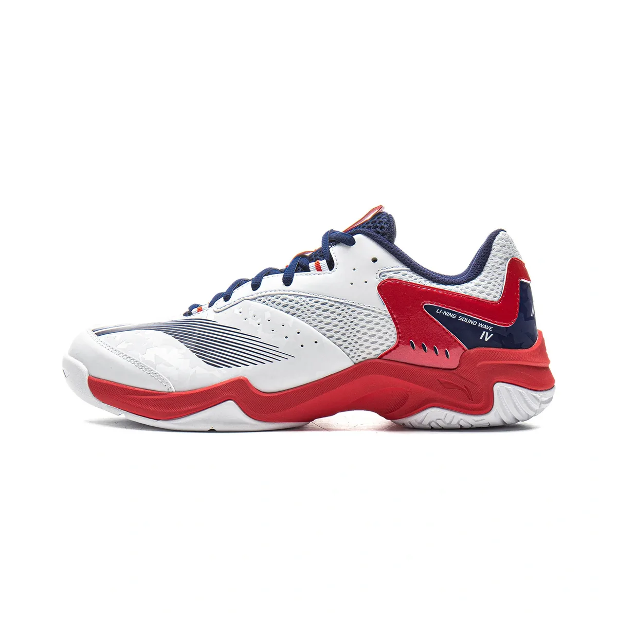 Кроссовки Li-Ning Sound Wave 4 AYTV015-3, белые с красым