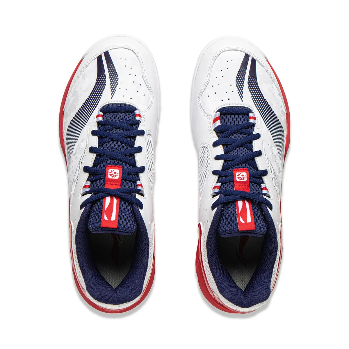 Li-Ning Sound Wave 4 AYTV015-3, цвет белые с красым