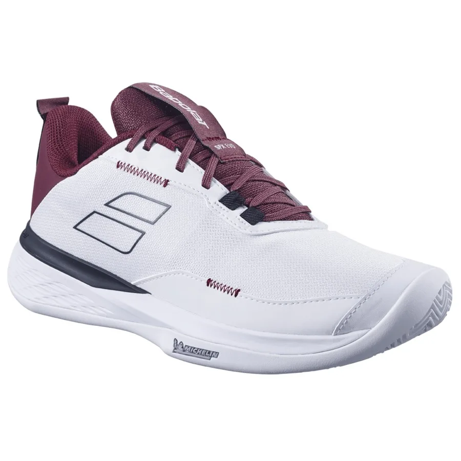 Кроссовки Babolat SFX EVO ALL COURT, белый с бордовым — фото 5