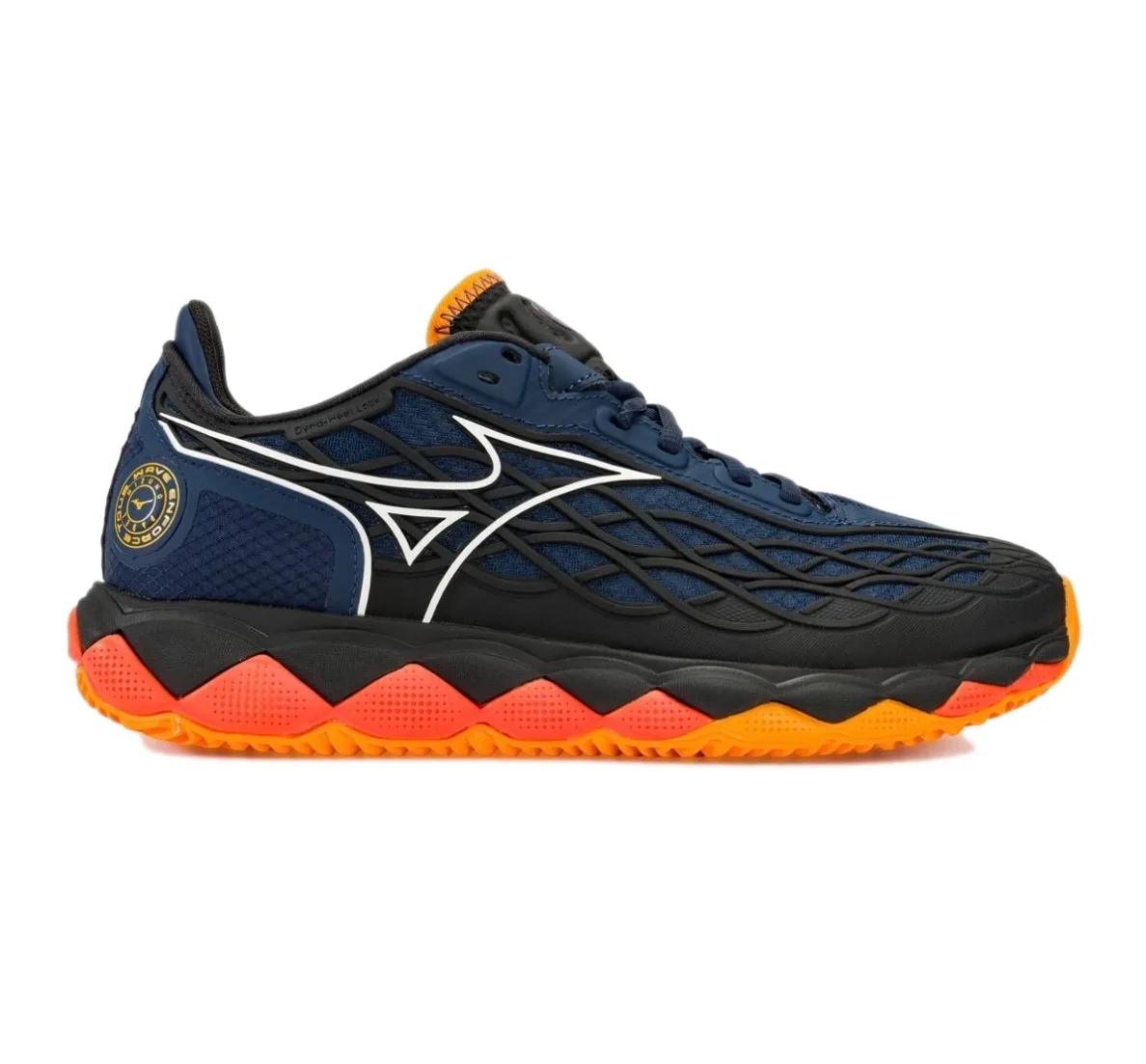 MIZUNO WAVE ENFORCE TOUR Кроссовки мужские, темно-синий с оранжевым