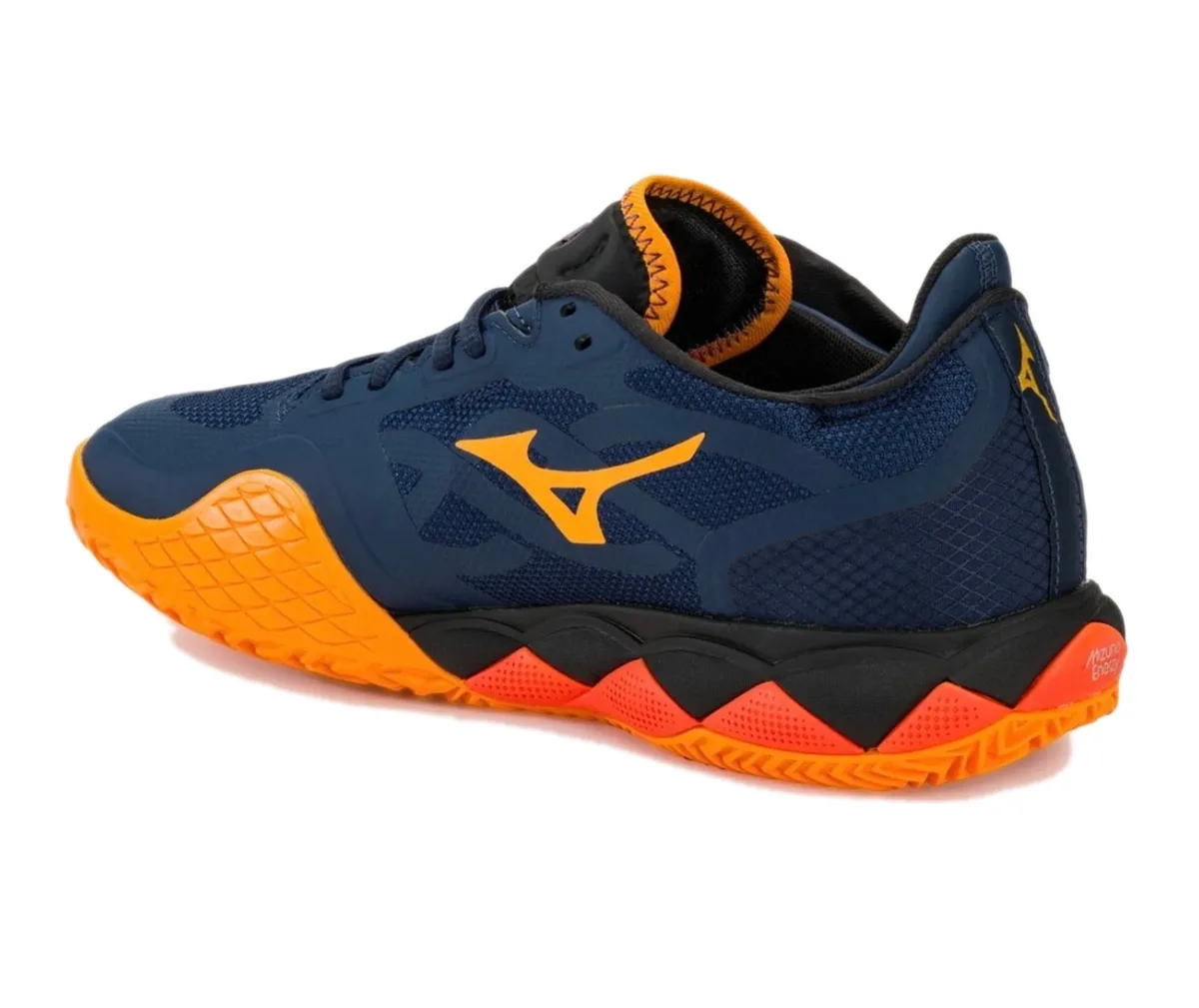 MIZUNO WAVE ENFORCE TOUR Кроссовки мужские, темно-синий с оранжевым — фото 6