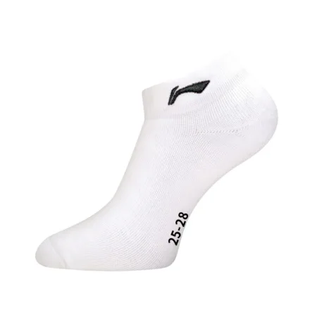 Li-Ning Носки мужские низкие 25-28 см AWSU079-1 для бадминтона, белый