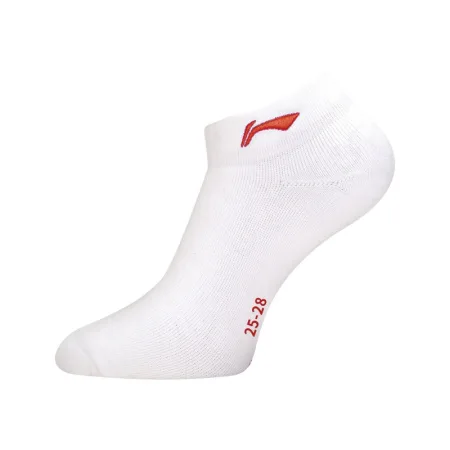 Li-Ning Носки мужские низкие 25-28 см AWSU079-2 для бадминтона, белый