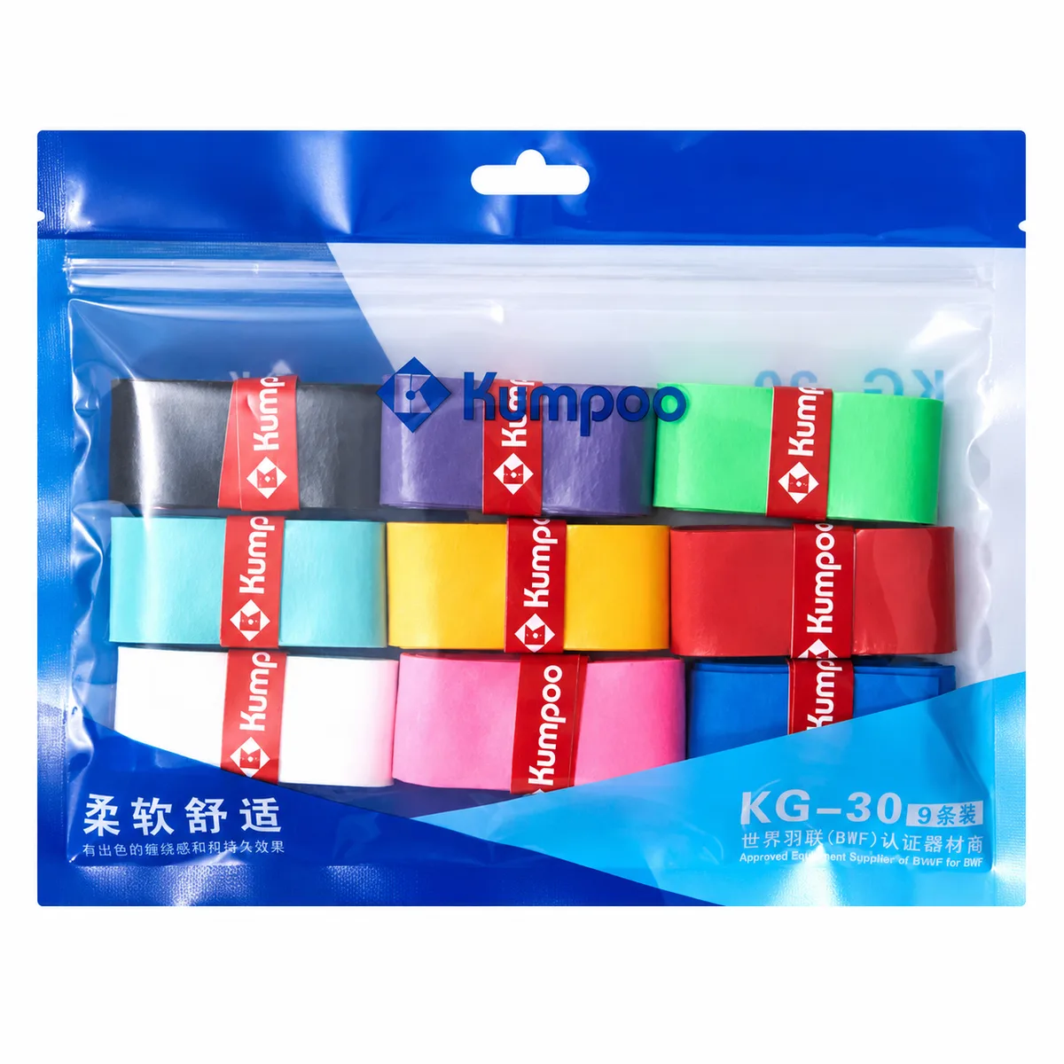 Kumpoo KG-30 Обмотка разноцветная (9 штук в упаковке)