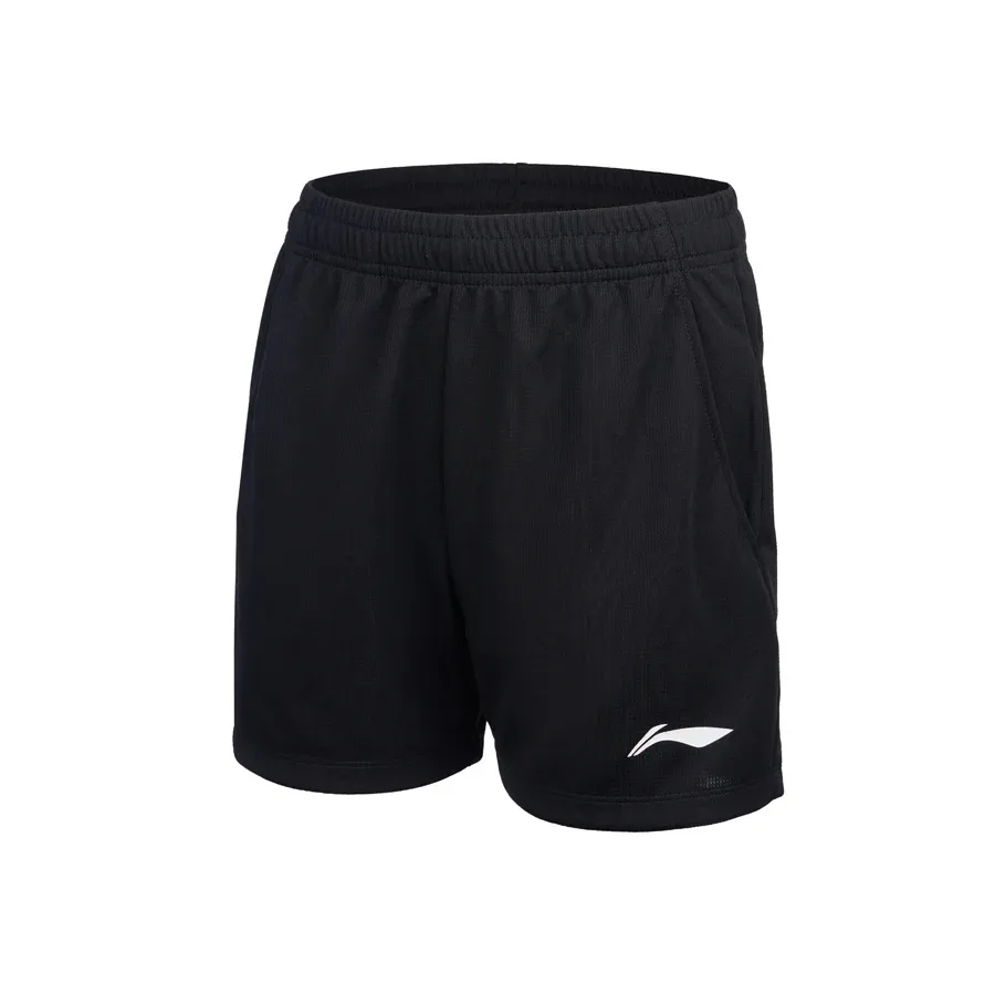 Li-Ning AATV014-2 Комплект женский футболка с шортами, белый черный — фото 6