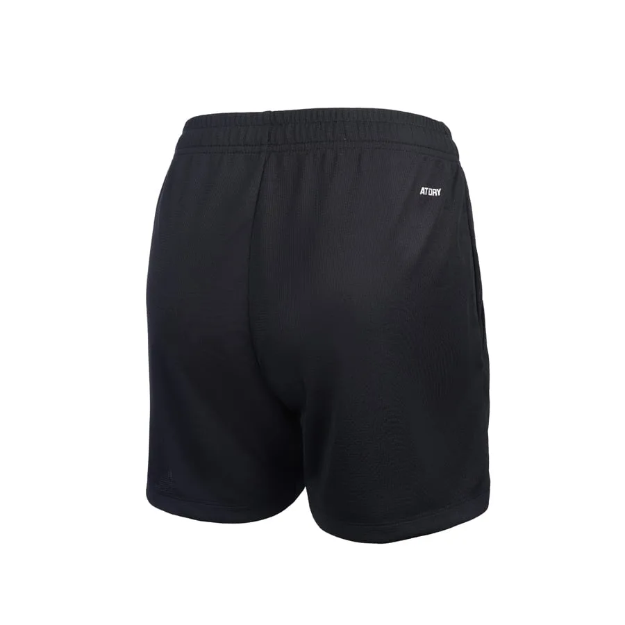 Li-Ning AATV014-2 Комплект женский футболка с шортами, белый черный — фото 7
