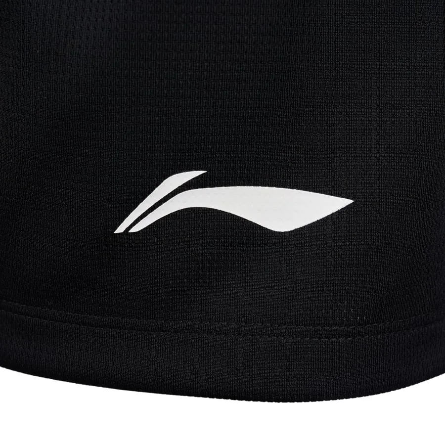 Li-Ning AATV014-2 Комплект женский футболка с шортами, белый черный — фото 8