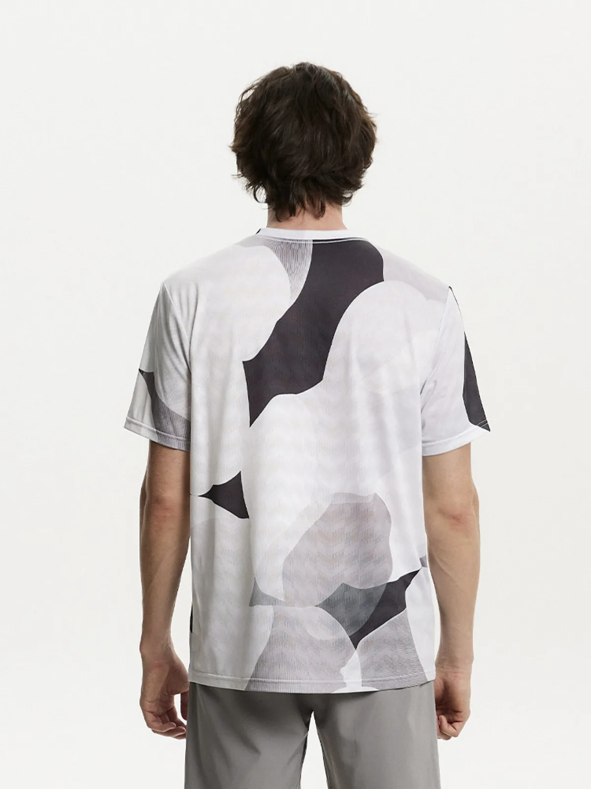 7/6 Loddy T-shirt 2.0 Футболка мужская Серый с принтом — материал 92% полиэстер, 8% эластан
