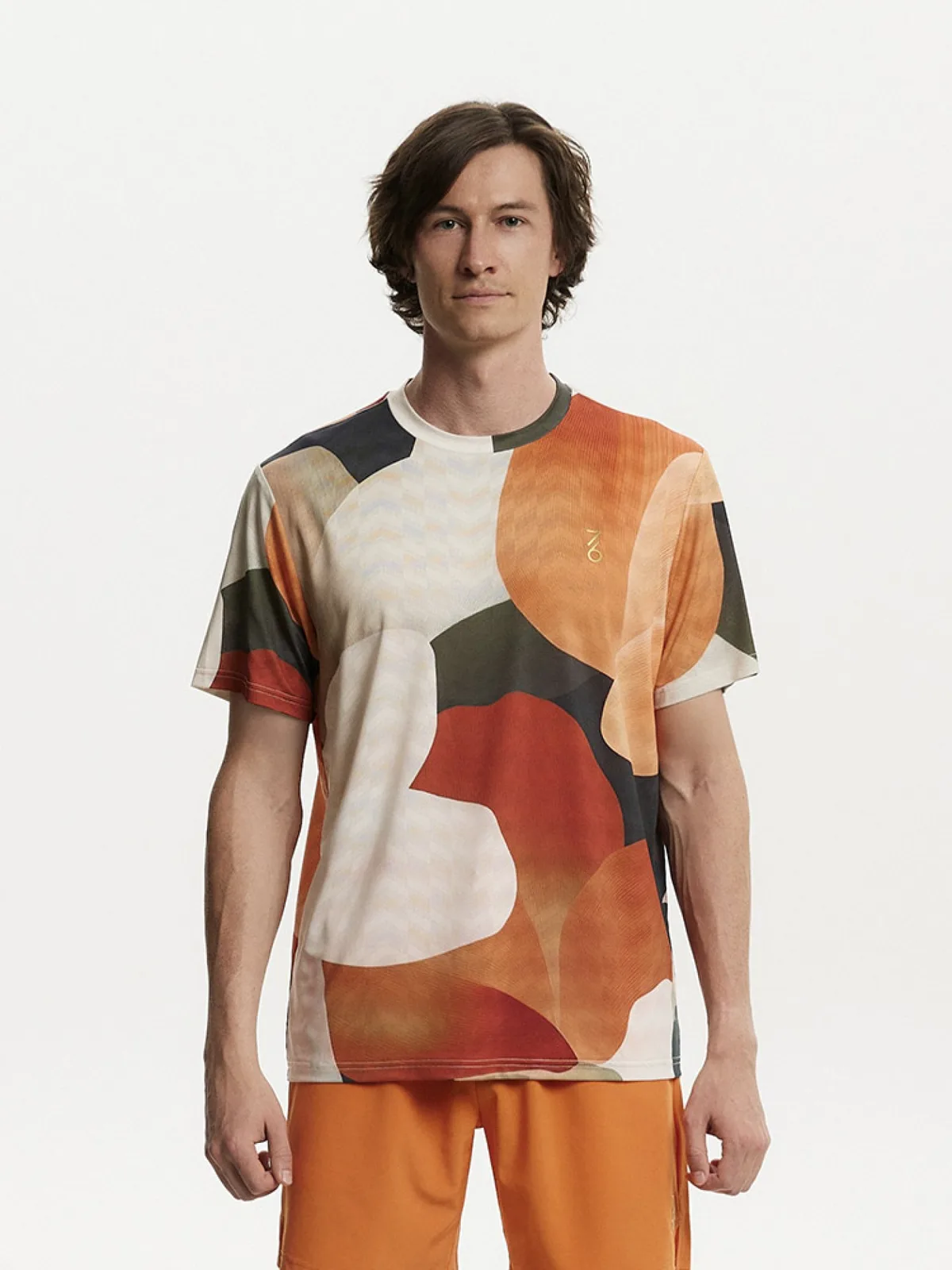 7/6 Loddy T-shirt 2.0 Футболка мужская Оранжевый с принтом