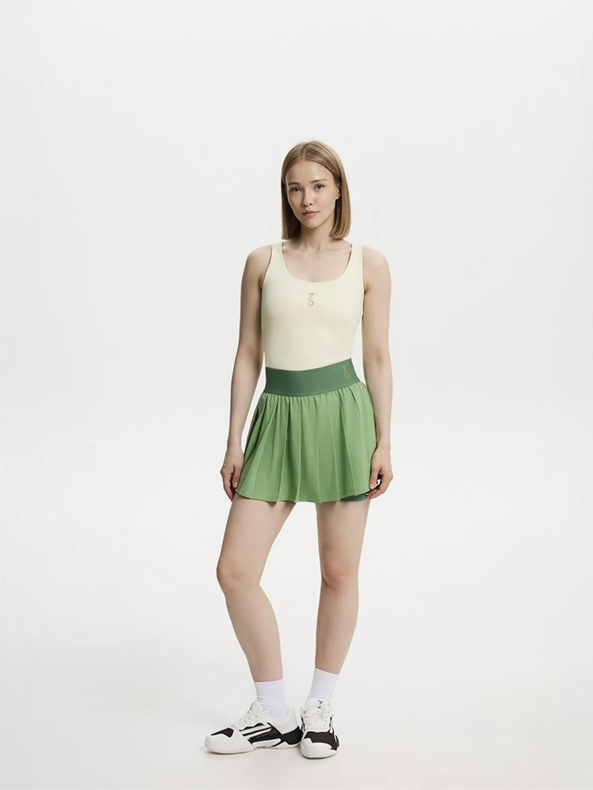 7/6 Nata Skirt Юбка женская Зеленый — материал 91% полиэстер, 9% эластан