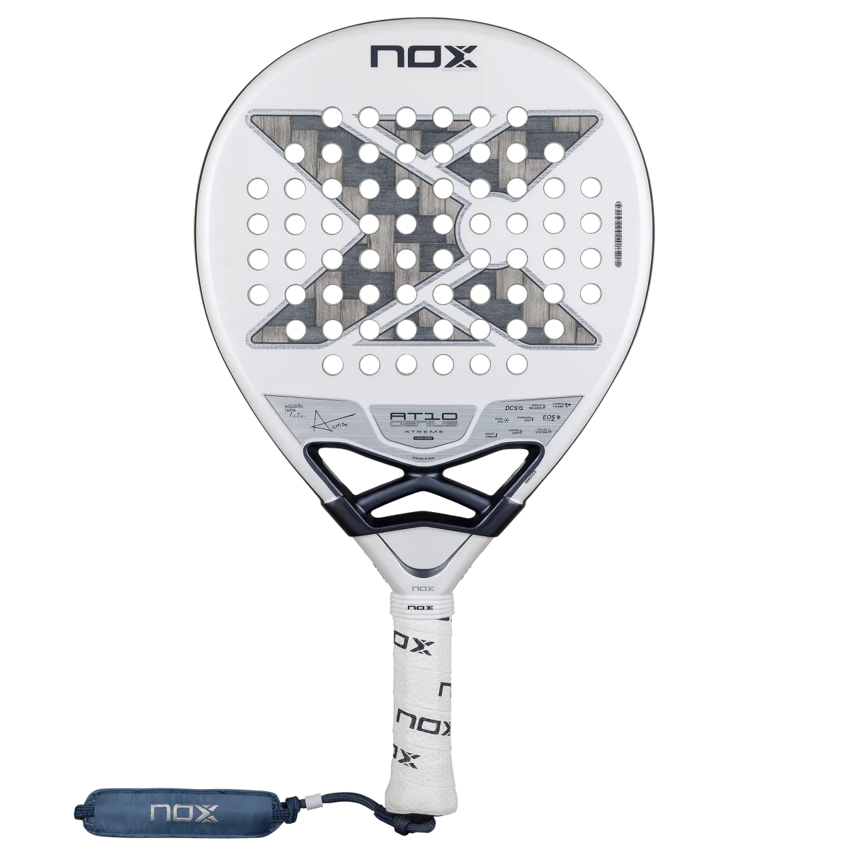 Ракетка для падела NOX AT10 Genius 12K Alum Xtrem, белый