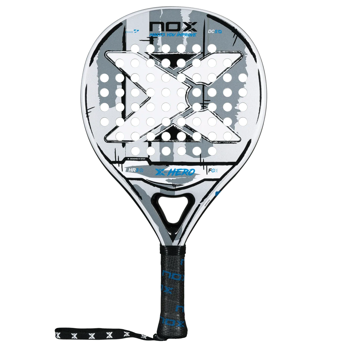 Ракетка для падела NOX X-Hero White, серый с белым