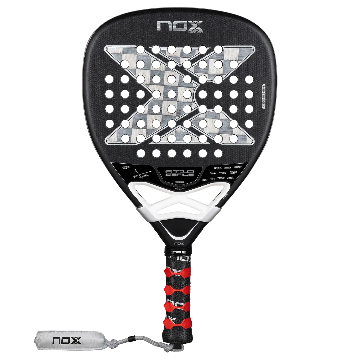 NOX AT10 Genius Attack 18K Alum — лицевая плоскость с перфорацией
