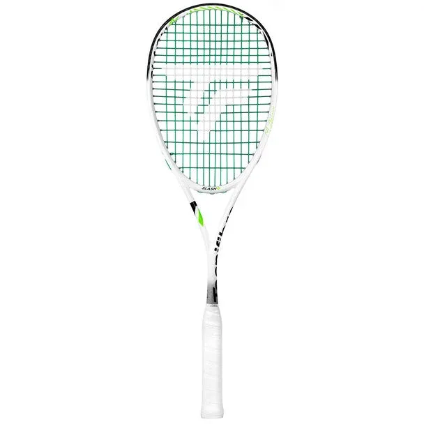 Ракетка для сквоша Tecnifibre Slash 120 Control, белая с зеленым